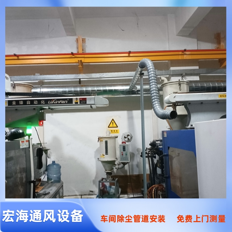 信丰塑胶厂车间排烟管道安装工程案例