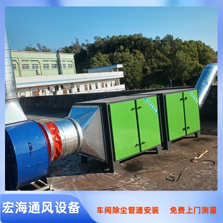 九江工厂车间活性炭吸附性安装工程案例